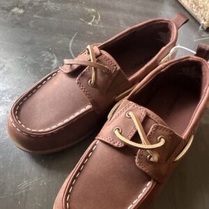 Brown Leather Boat Shoes